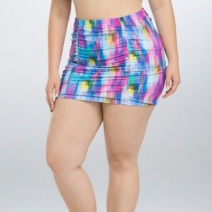 Torrid Size 3 Swim Skirt Striped